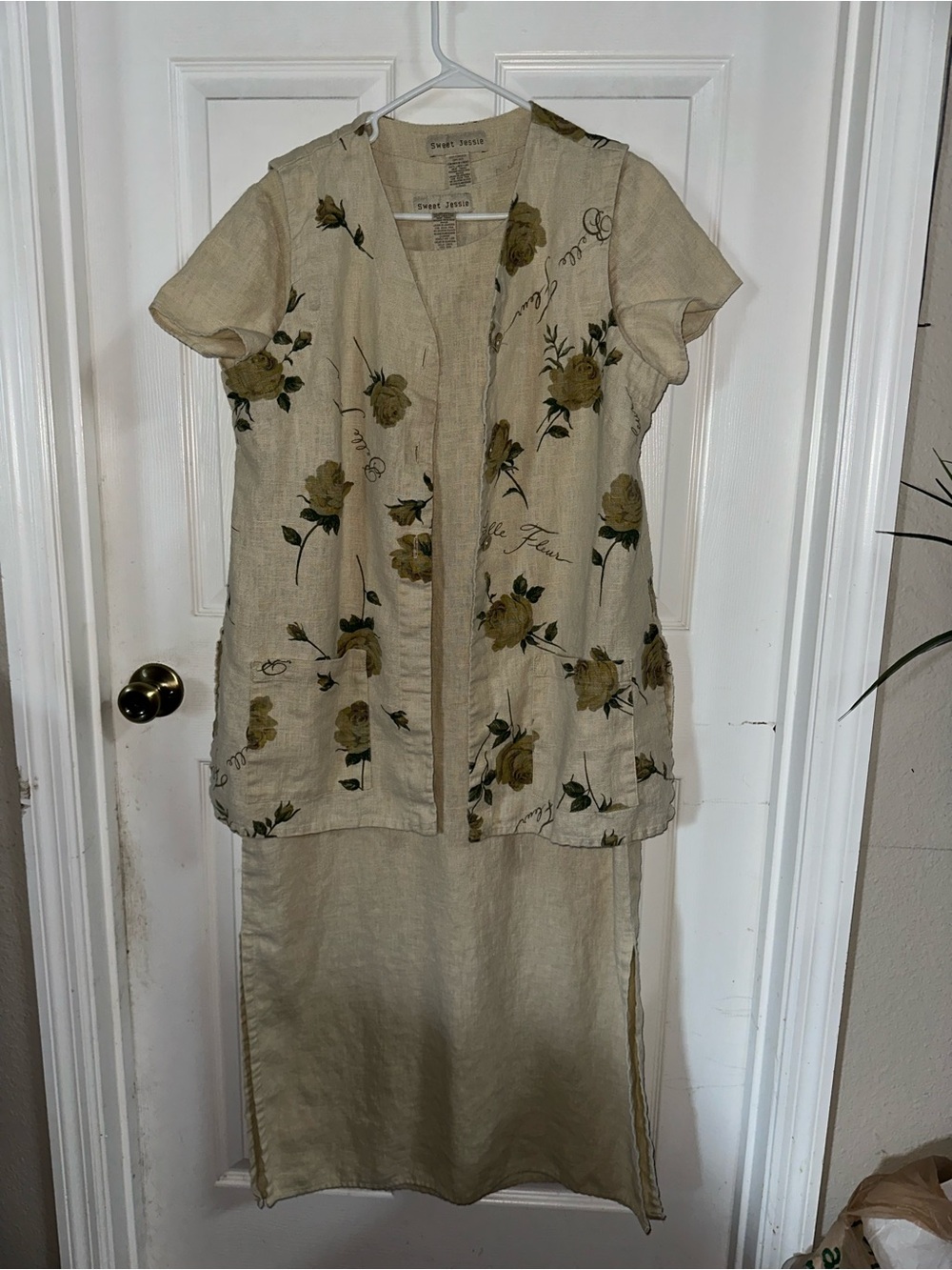Vintage 2-piece Dresss Set by Sweet Jessie Size Large